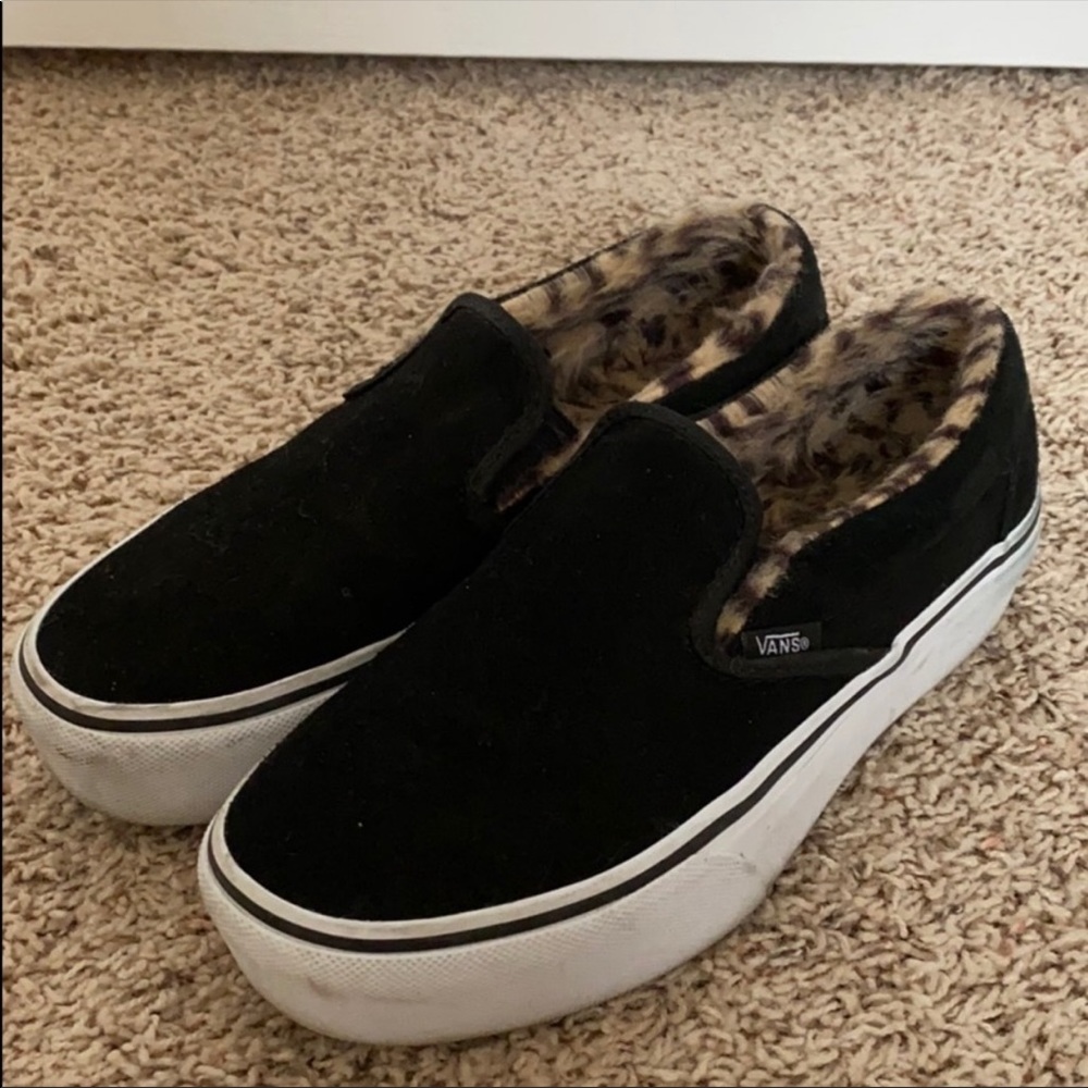 Cheetah Fur Vans